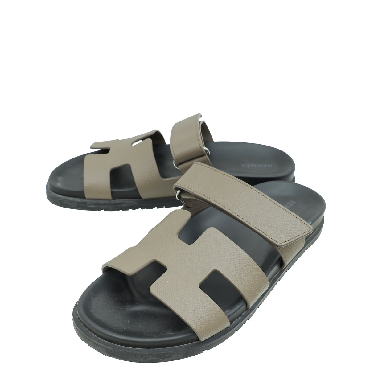 Hermes Etoupe Chypre Sandals 39-Hermes-THE CLOSET
