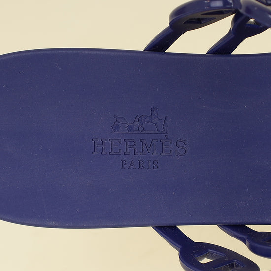 Hermes Violet Iris Island Waterproof Sandal 39-Hermes-THE CLOSET