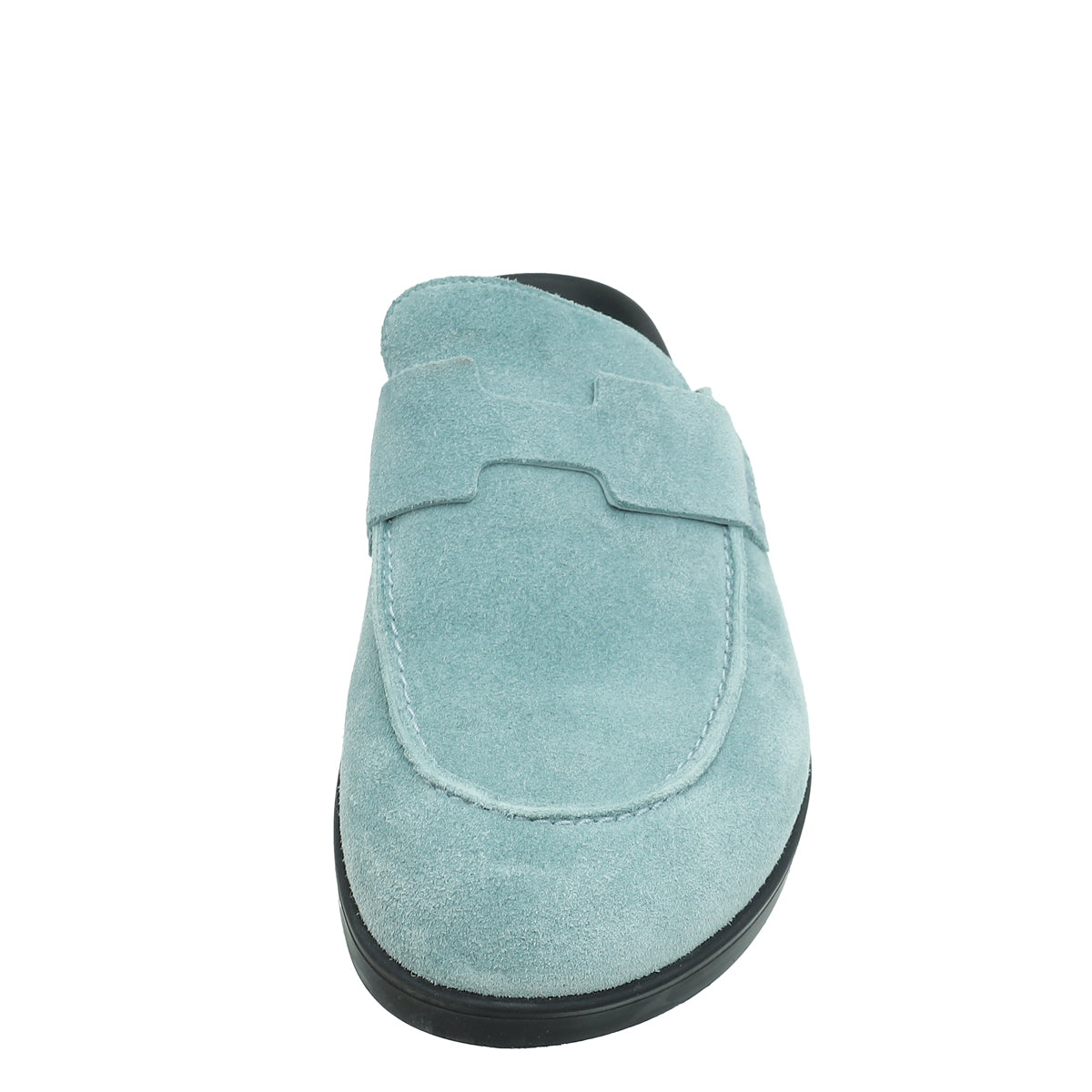 Hermes Vert Deau Go Suede Calfskin Mule 39-Hermes-THE CLOSET