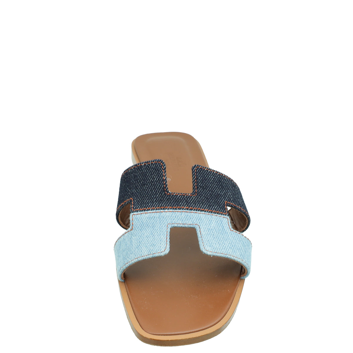 Hermes Bicolor Denim Oran Sandal 39-Hermes-THE CLOSET