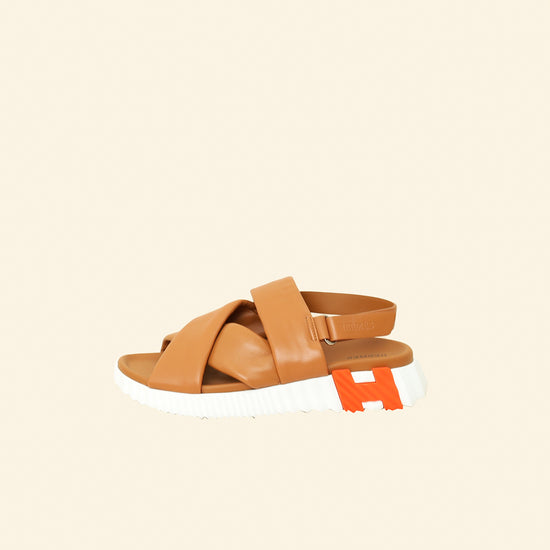 Hermes Gold Electric Sandals 39-Hermes-THE CLOSET