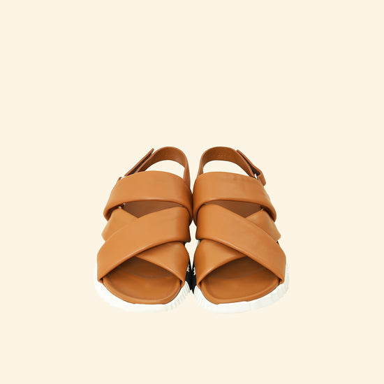Hermes Gold Electric Sandals 39-Hermes-THE CLOSET