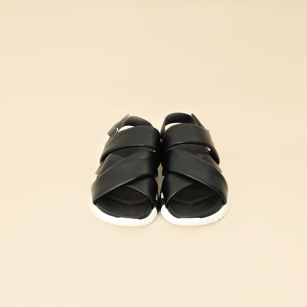 Hermes Black Electric Sandals 39-Hermes-THE CLOSET