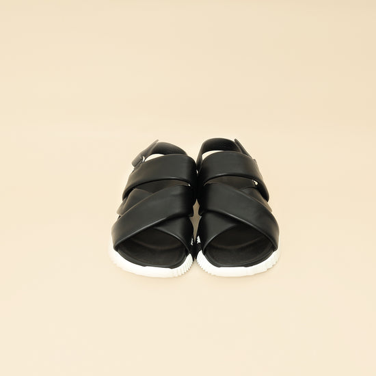 Hermes Black Electric Sandals 39-Hermes-THE CLOSET