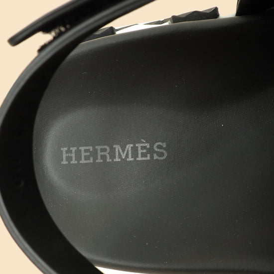 Hermes Black Electric Sandals 39-Hermes-THE CLOSET