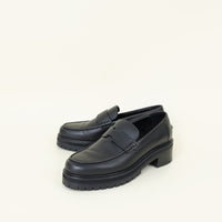 Hermes Black Ivy Loafers 39