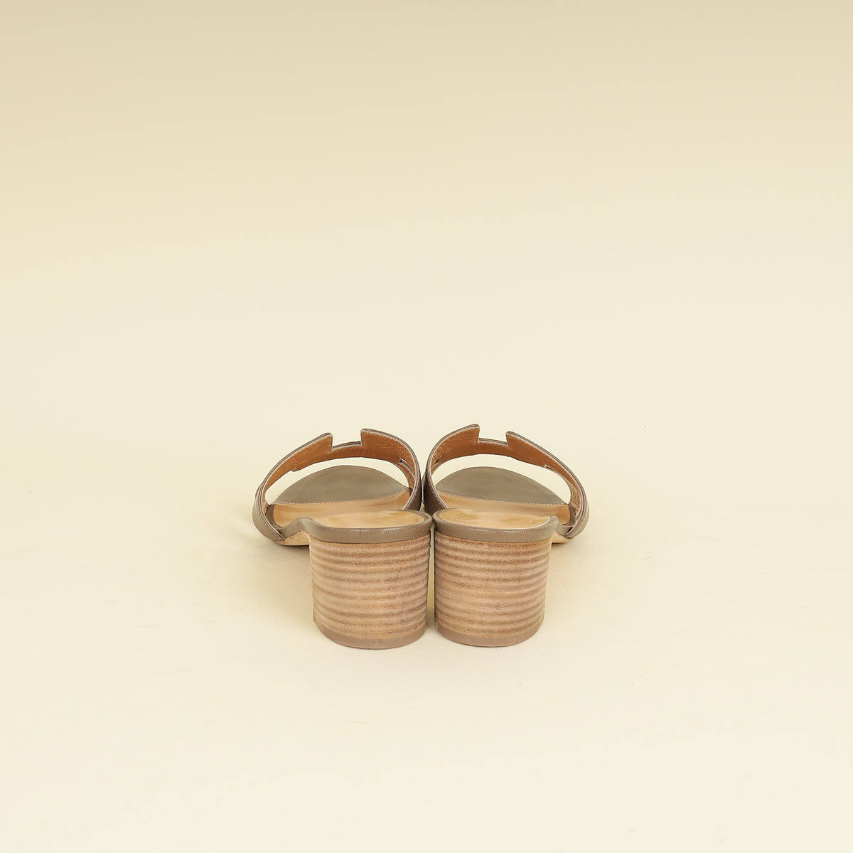 Hermes Gris Oasis Sandals 39