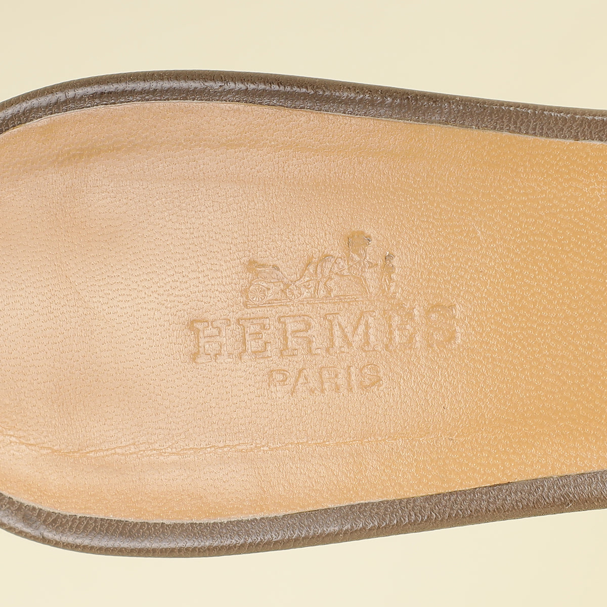 Hermes Gris Oasis Sandals 39