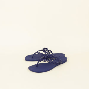 Hermes Violet Iris Island Sandal 39