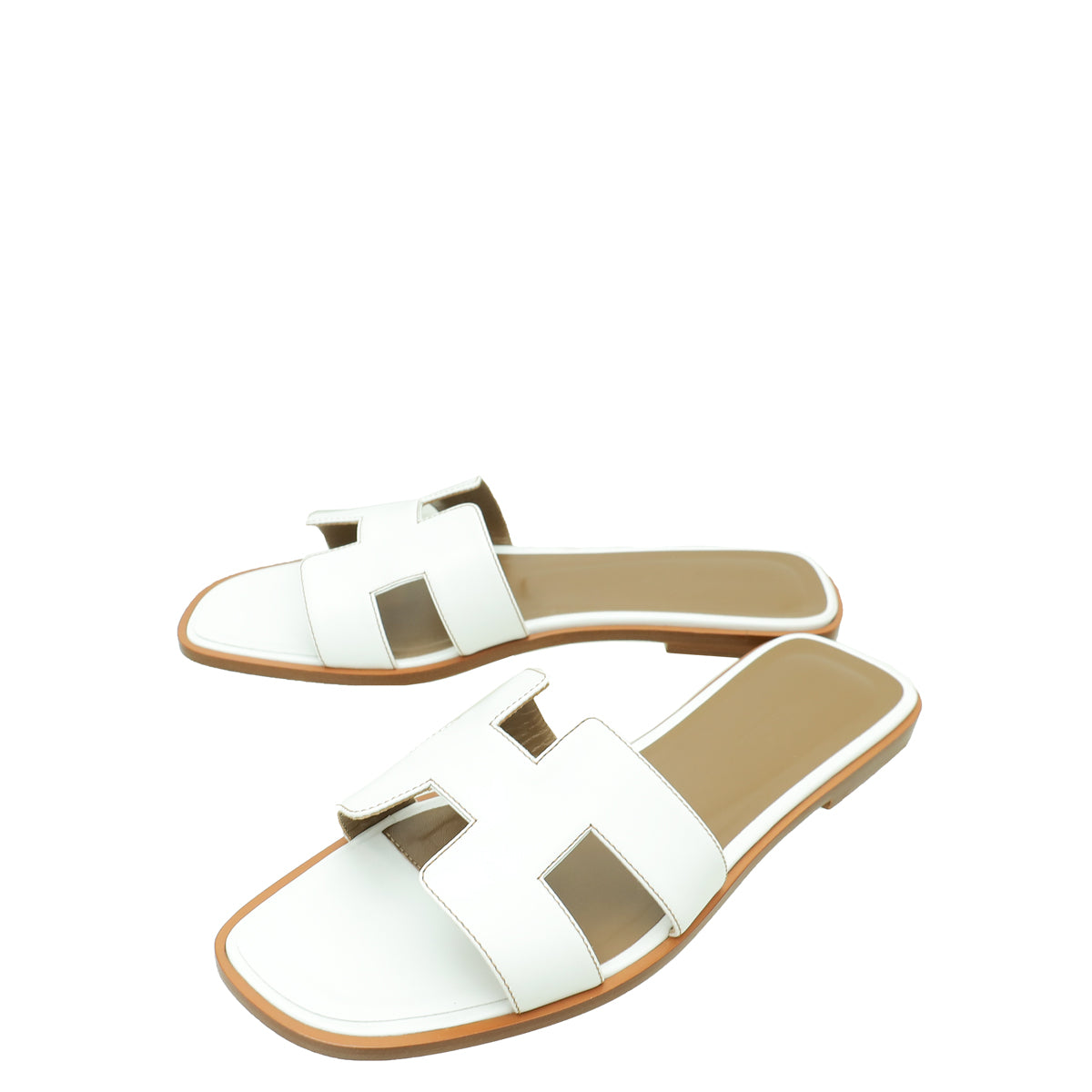 Hermes Blanc Oran Sandal 39-Hermes-THE CLOSET