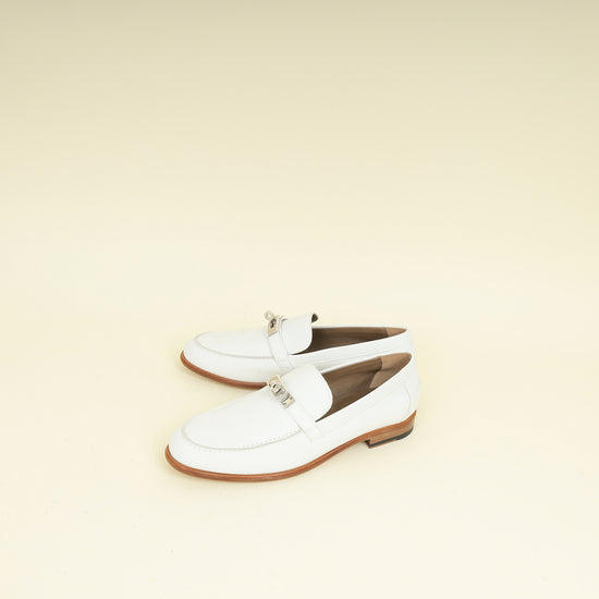 Hermes Blanc Destin Loafer 39