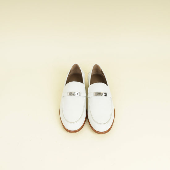 Hermes Blanc Destin Loafer 39