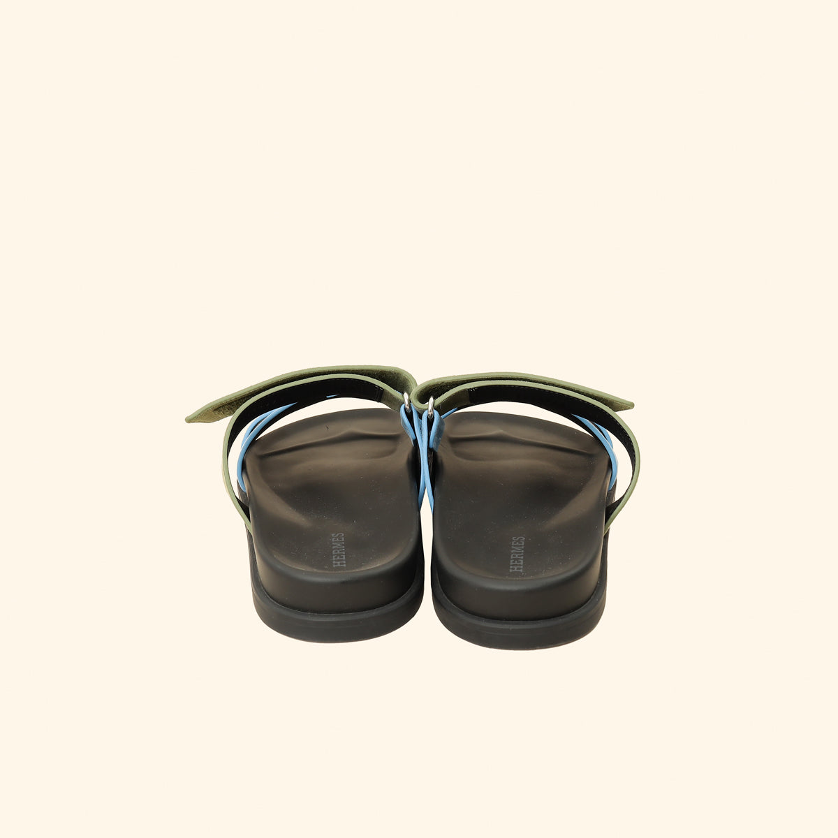 Hermes Bicolor Chypre Suede Sandals 40.5-Hermes-THE CLOSET