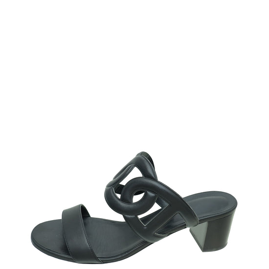 Hermes Noir Bikini Sandal 40.5