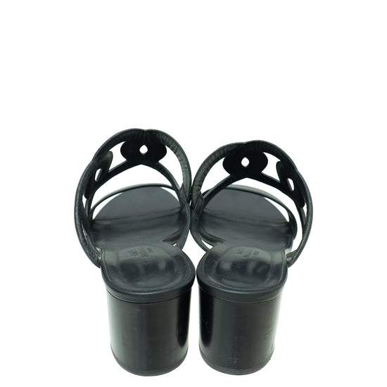 Hermes Noir Bikini Sandal 40.5