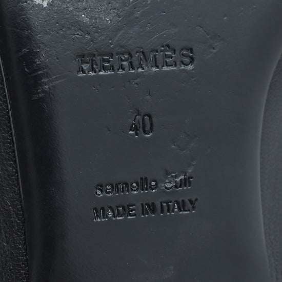 Hermes Noir Groupie Mule 40