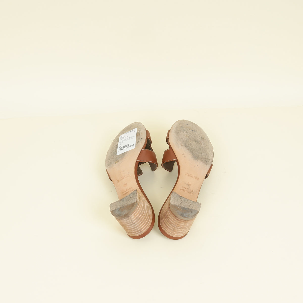 Hermes Gold Oasis Sandal 40