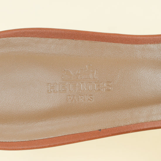 Hermes Gold Oasis Sandal 40
