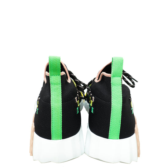 Hermes Noir Multicolor Flex Slip-On Braided Bolduc Detail Sneaker 40