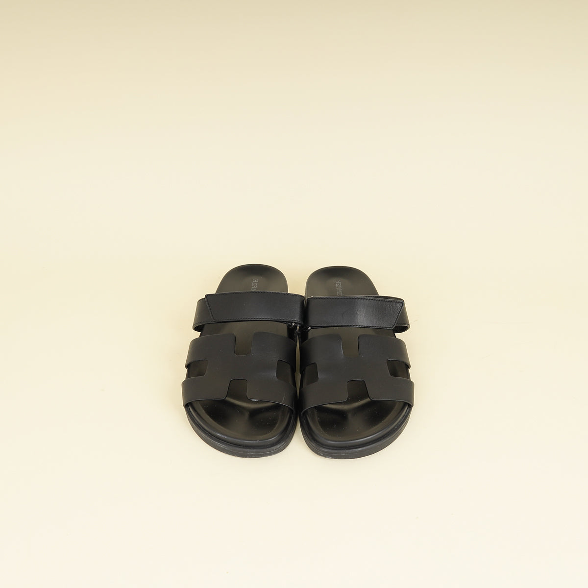 Hermes Black Chypre Sandals 40-Hermes-THE CLOSET