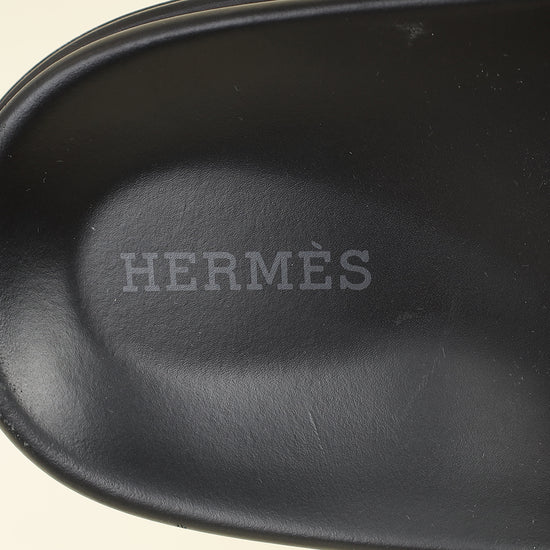 Hermes Black Chypre Sandals 40-Hermes-THE CLOSET