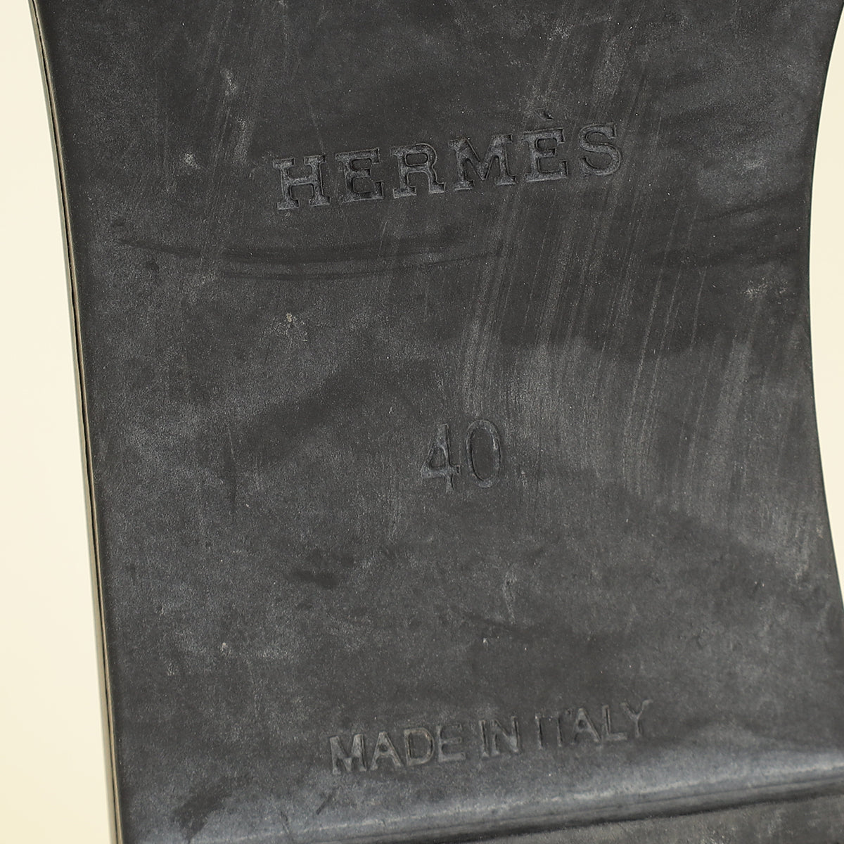 Hermes Black Aloha Sandals 40-Hermes-THE CLOSET