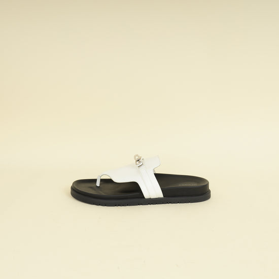 Hermes Blanc Empire Sandal 40