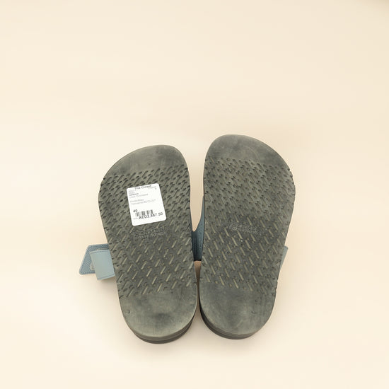 Hermes Bleu Tonnerre Chypre Sandal 40-Hermes-THE CLOSET