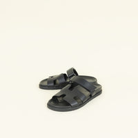Hermes Noir Chypre Sandal 40