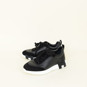 Hermes Black Bouncing Sneakers 40