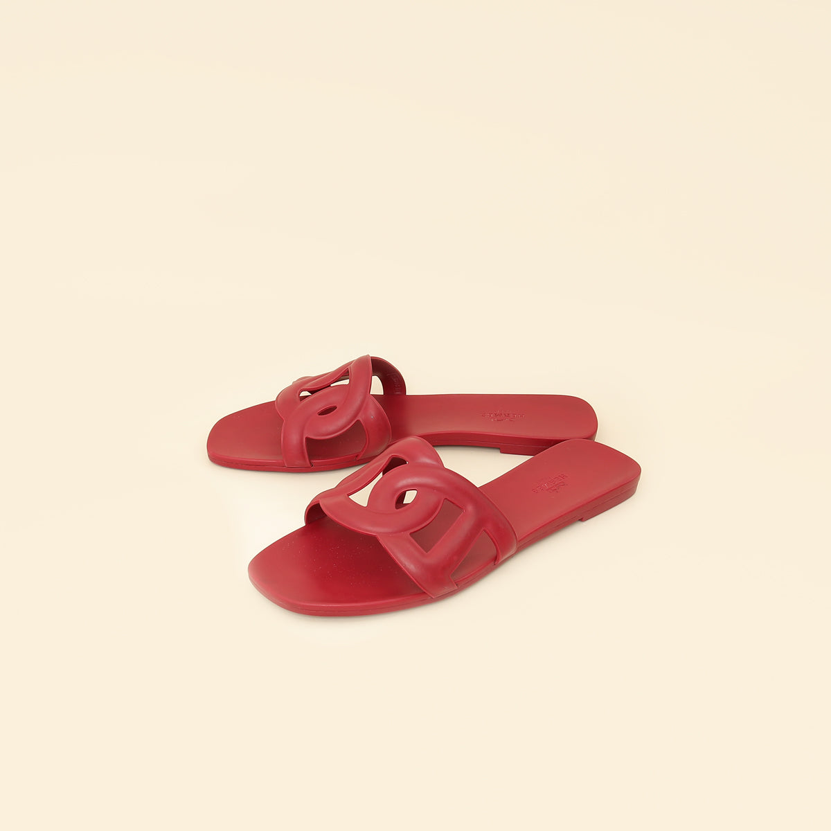 Hermes Rose Baie Aloha Sandals 40-Hermes-THE CLOSET