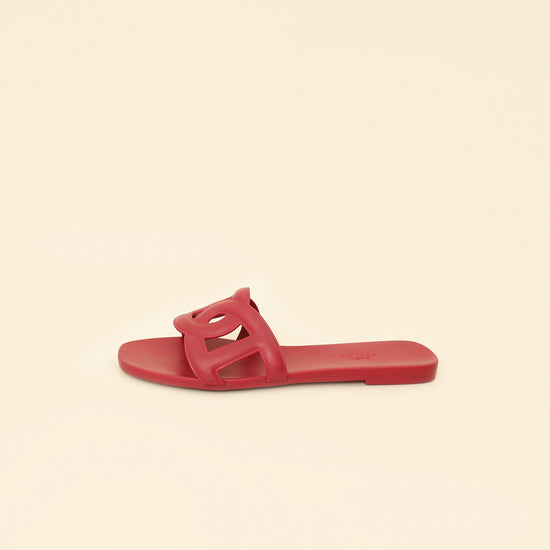 Hermes Rose Baie Aloha Sandals 40-Hermes-THE CLOSET