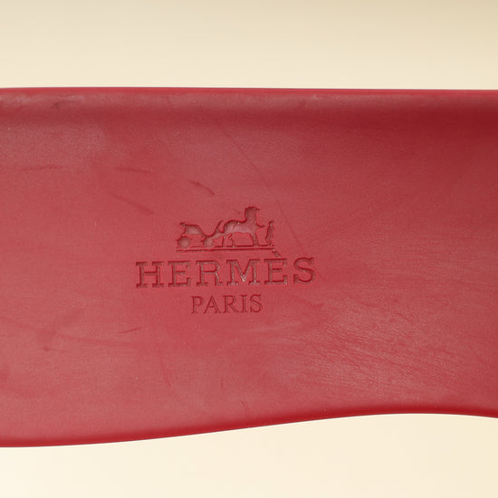 Hermes Rose Baie Aloha Sandals 40-Hermes-THE CLOSET