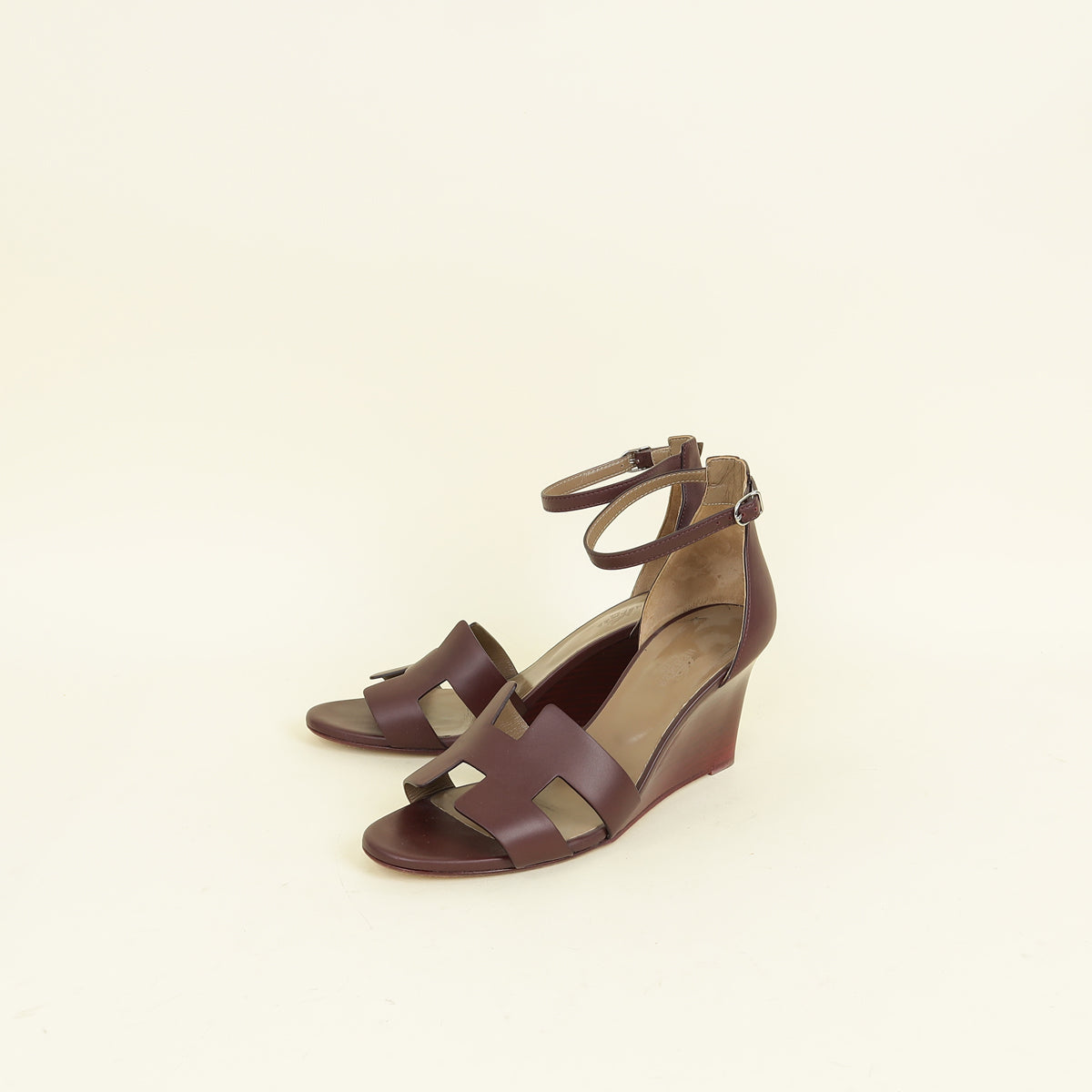Hermes Bordeaux Legend Sandal 40