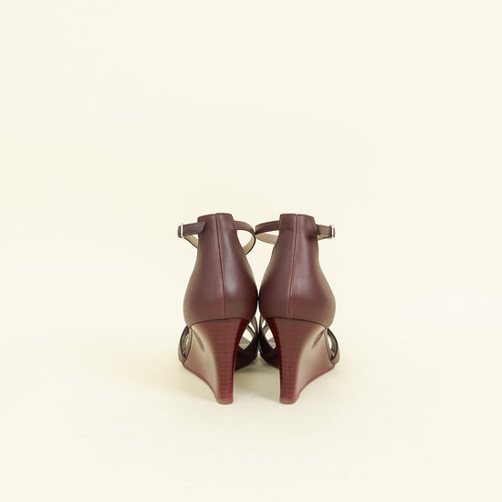 Hermes Bordeaux Legend Sandal 40