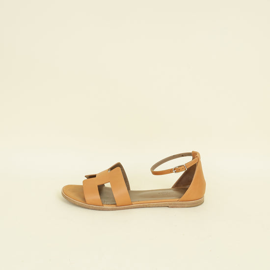Hermes Naturel Santorini Sandals 40