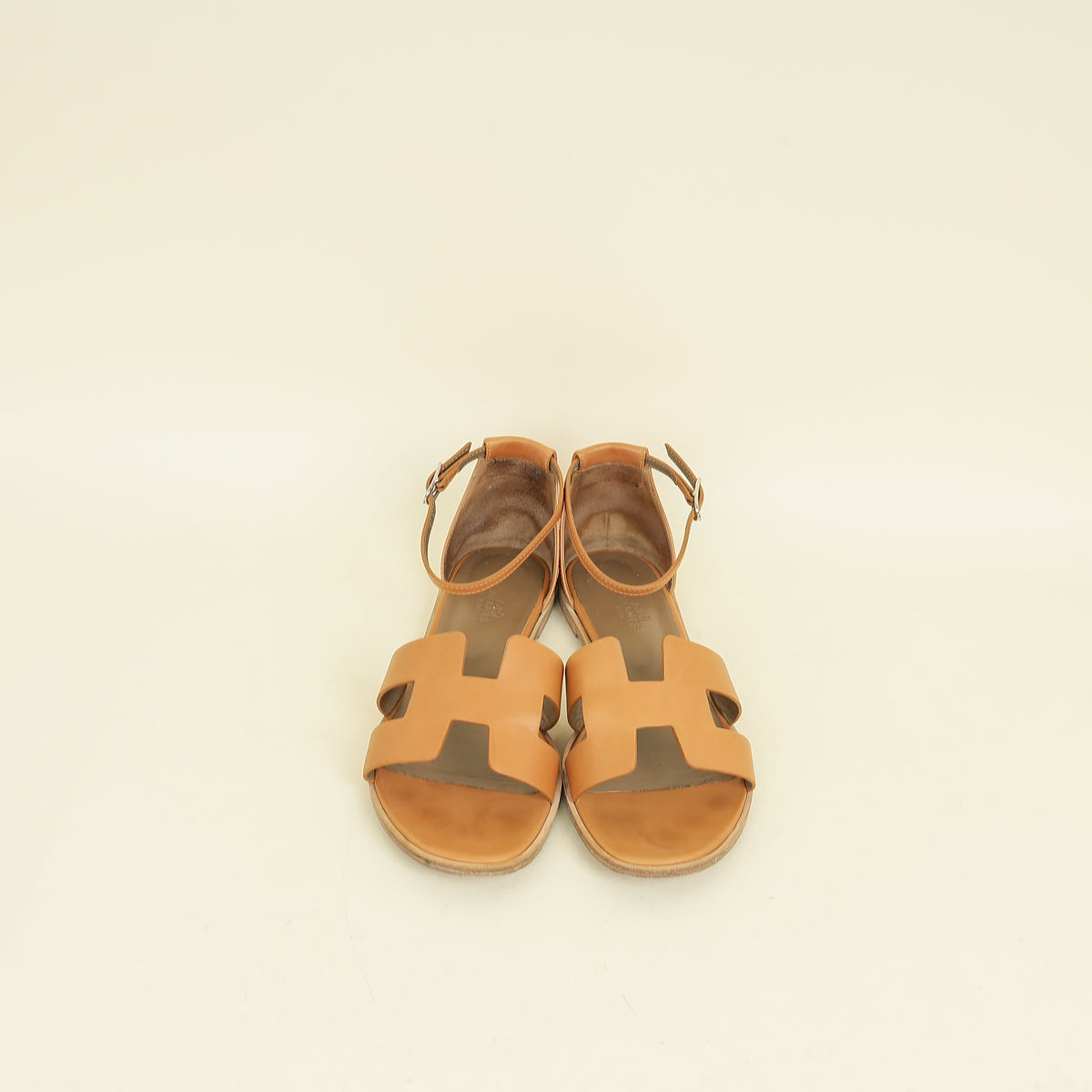 Hermes Naturel Santorini Sandals 40