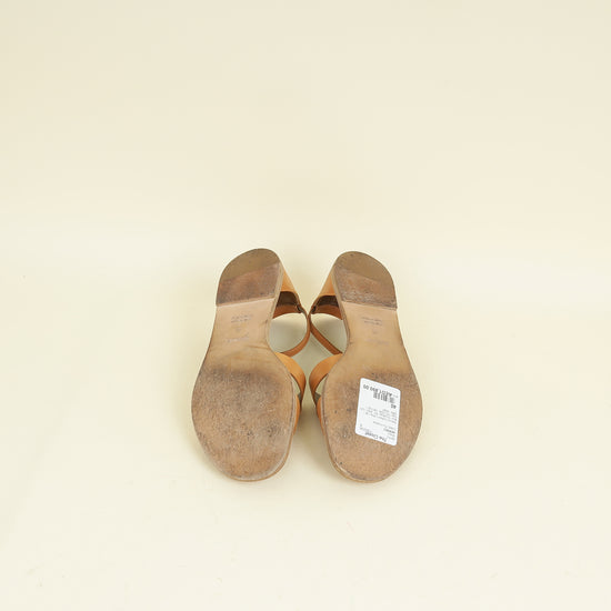 Hermes Naturel Santorini Sandals 40