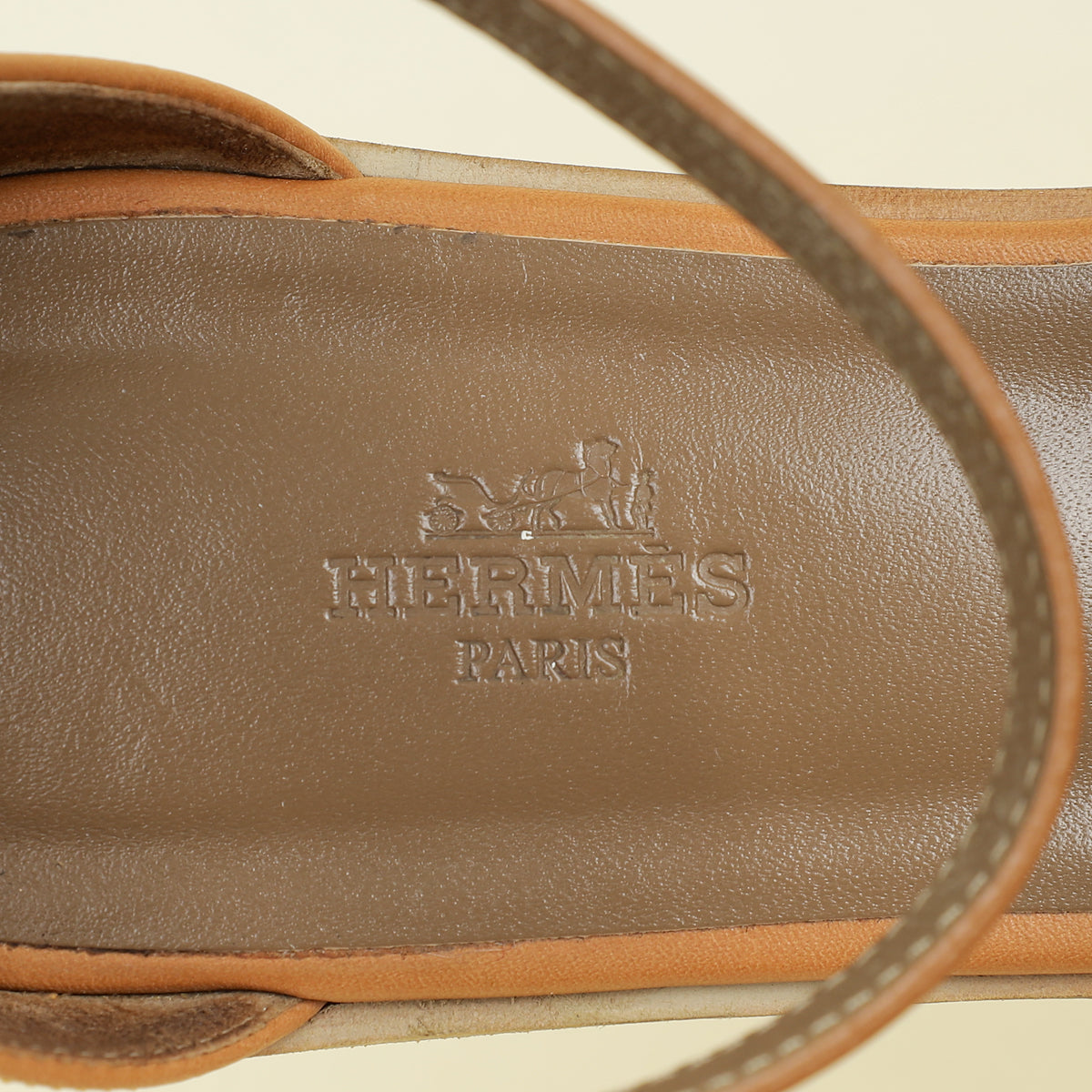 Hermes Naturel Santorini Sandals 40