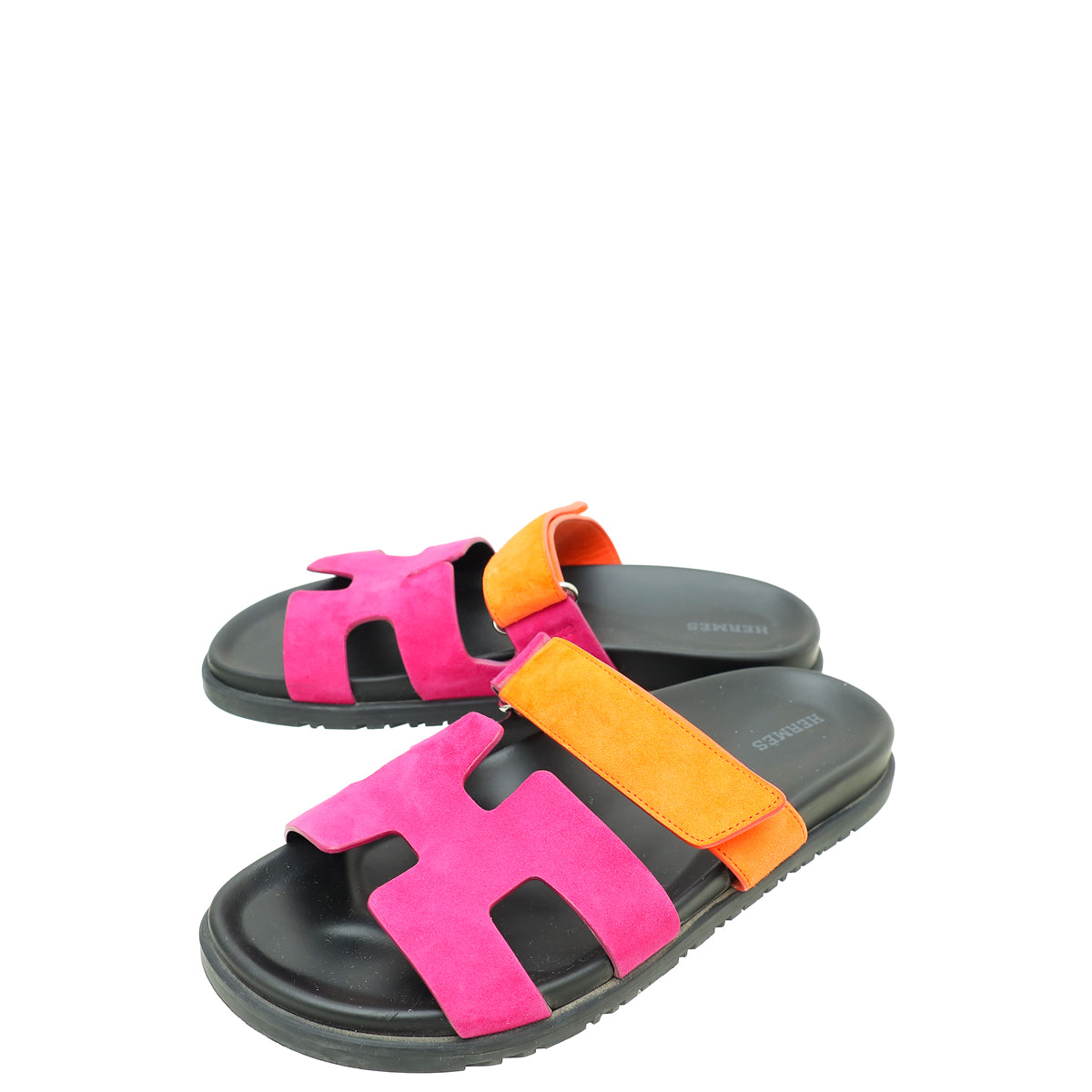 Hermes Bicolor Suede Goatskin Chypre Sandal 40-Hermes-THE CLOSET