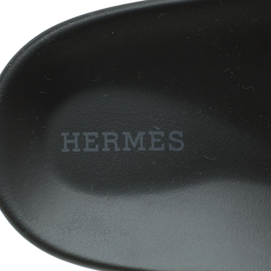 Hermes Bicolor Suede Goatskin Chypre Sandal 40