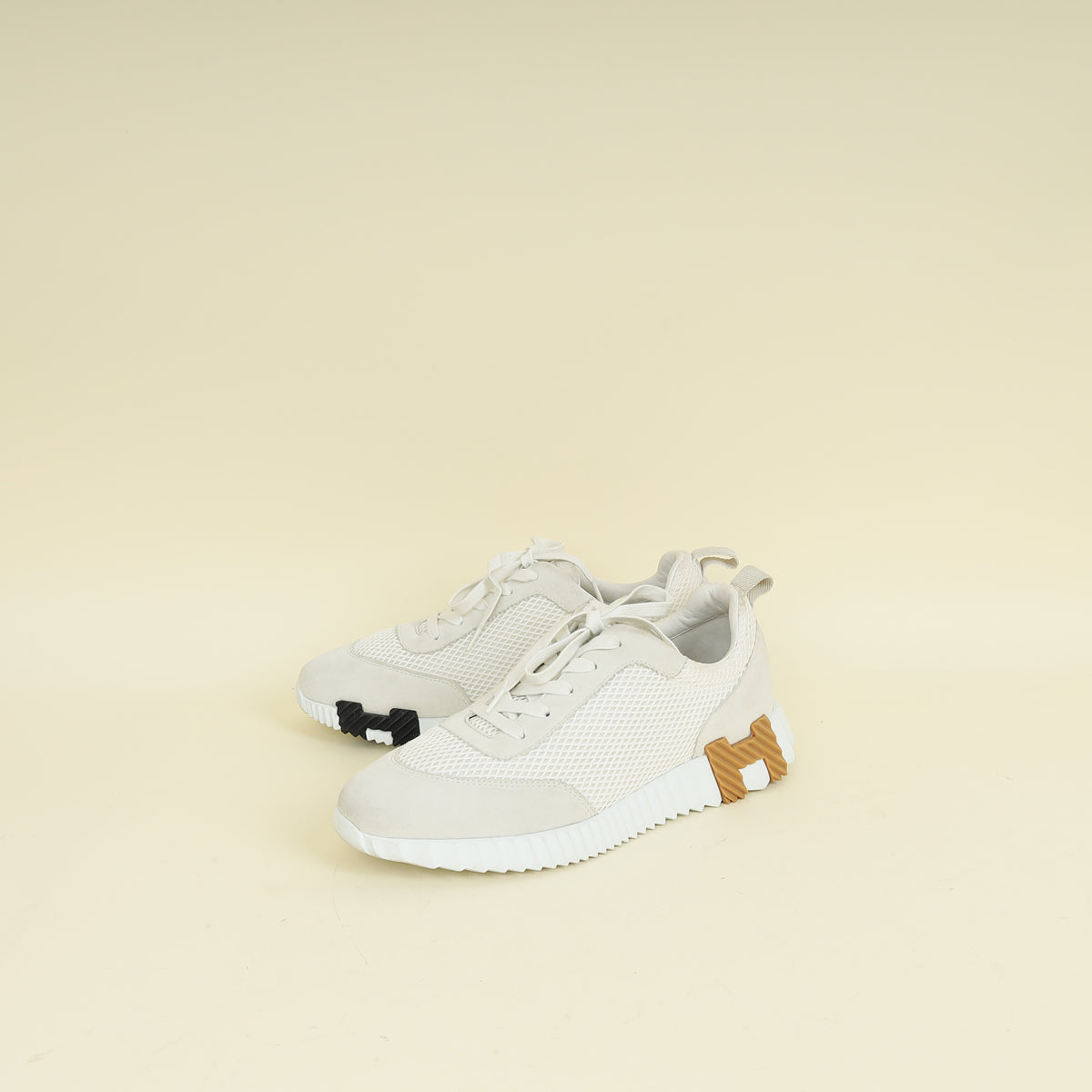 Hermes Blanc Bouncing Sneaker 41