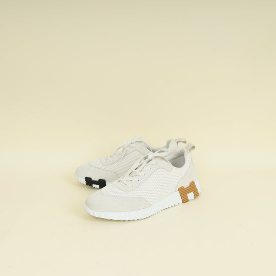 Hermes Blanc Bouncing Sneaker 41