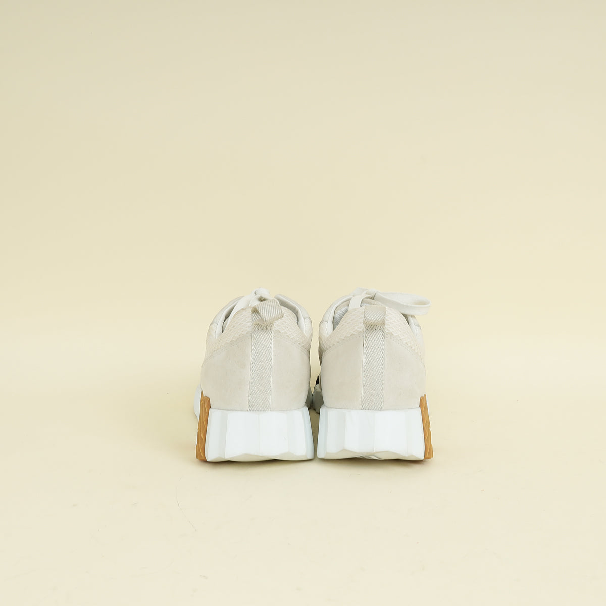 Hermes Blanc Bouncing Sneaker 41