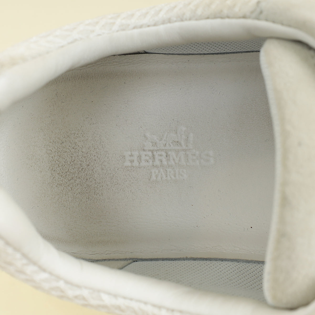 Hermes Blanc Bouncing Sneaker 41