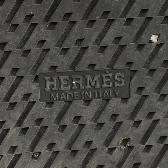 Hermes Gris Antartique Chypre Sandals 41