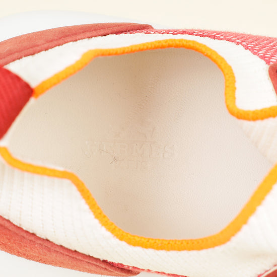 Hermes Multicolor Rose Crew Sneakers 41-Hermes-THE CLOSET