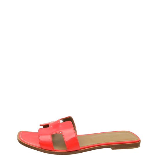 Hermes Rose Jaipur Oran Sandal 41