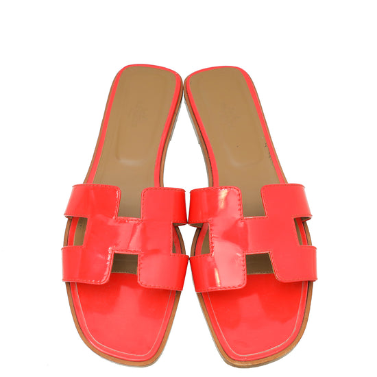 Hermes Rose Jaipur Oran Sandal 41