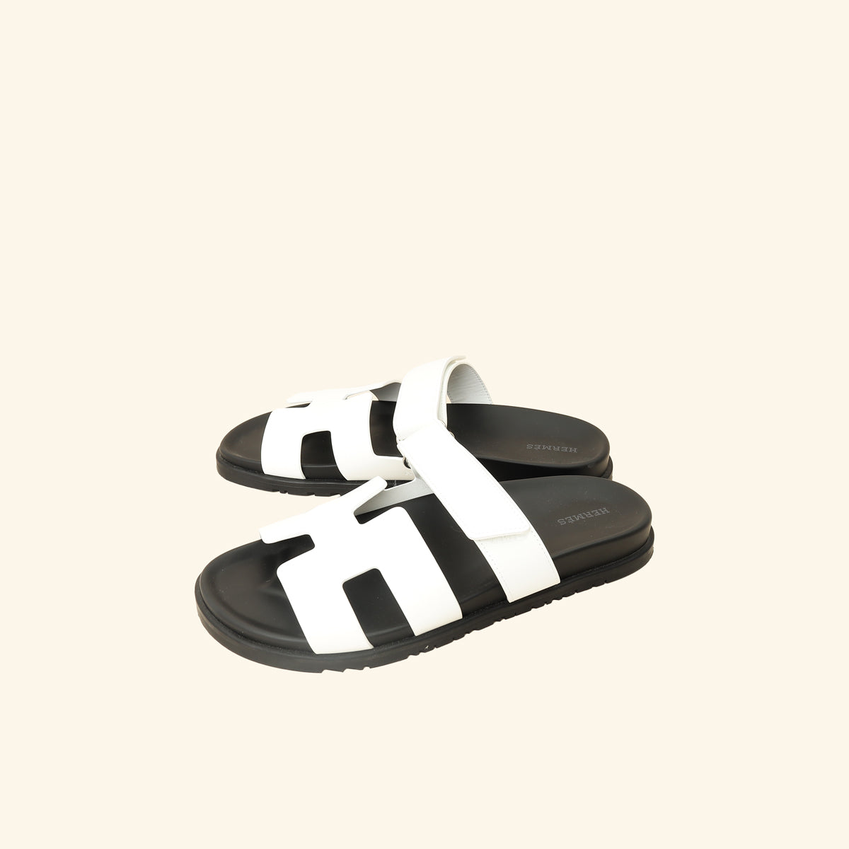 Hermes Blanc Chypre Sandals 41-Hermes-THE CLOSET